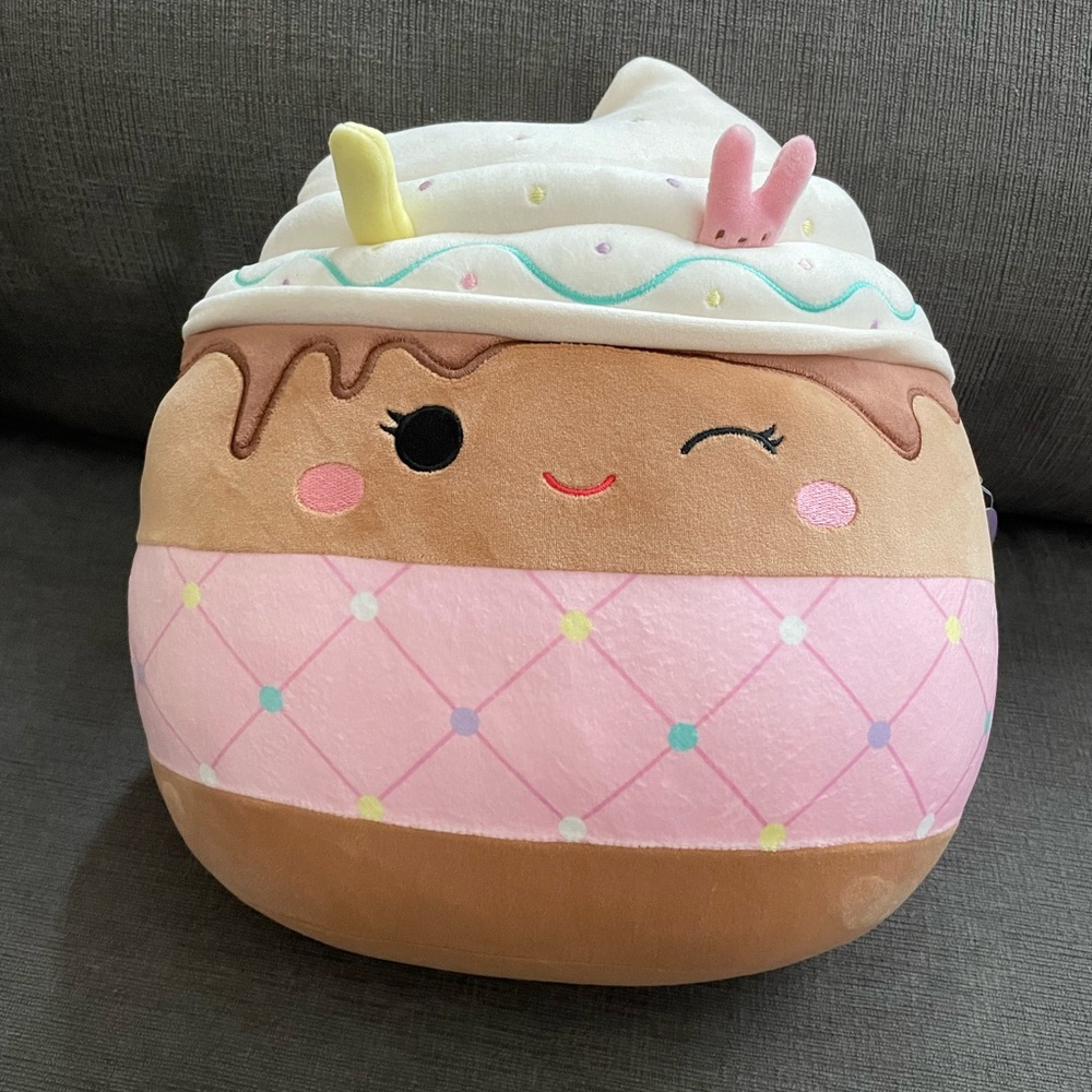 NWT - Squishmallows brand - 12” Chocolate Frappe
